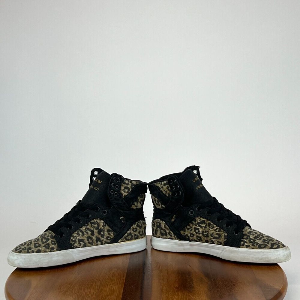 Womens Supra‎ Muska 001 Leopard High Top Skateboarding Shoes Sneakers Size 7.5 M - Picture 5 of 7